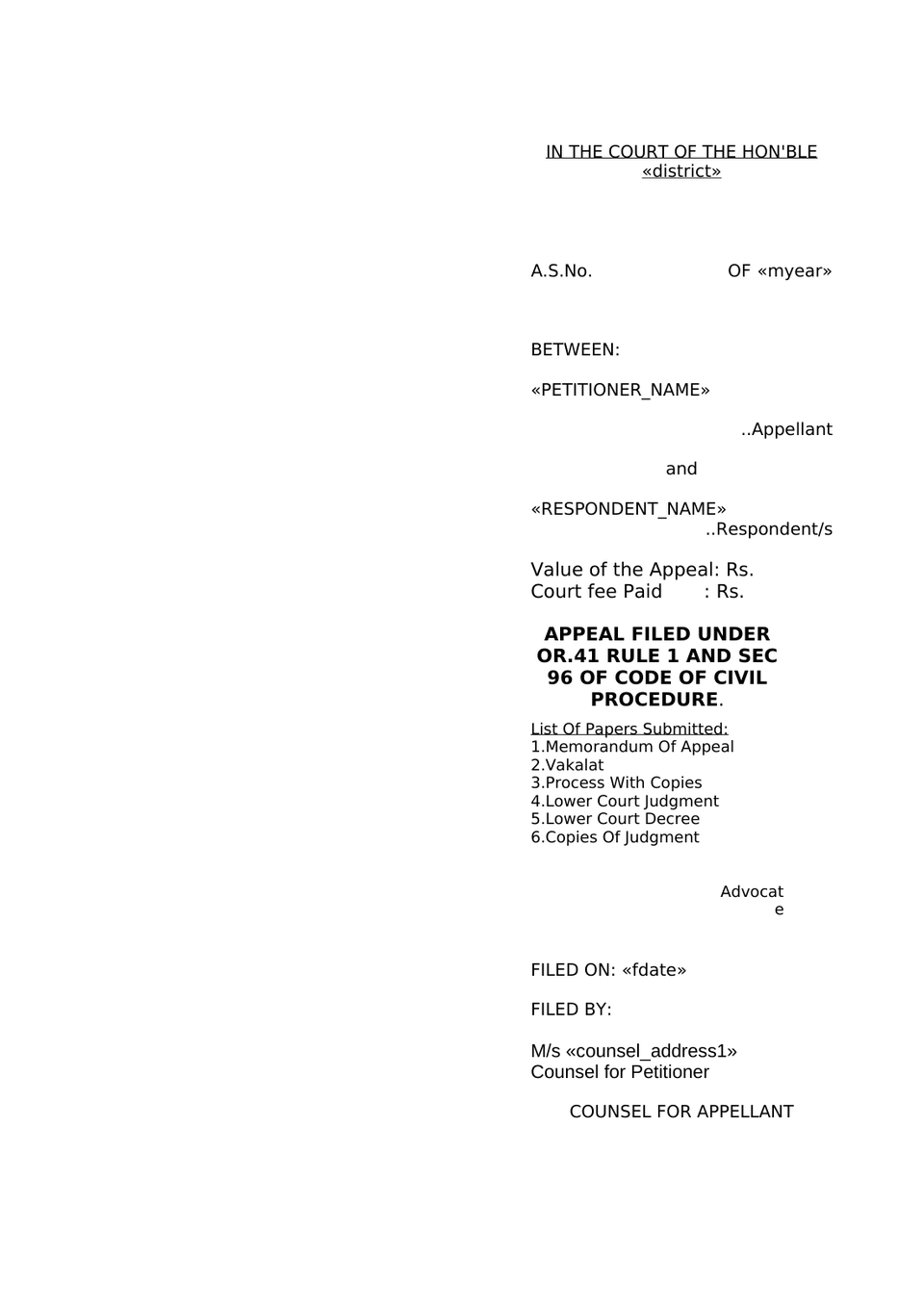 First Appeal Suit preview page 4