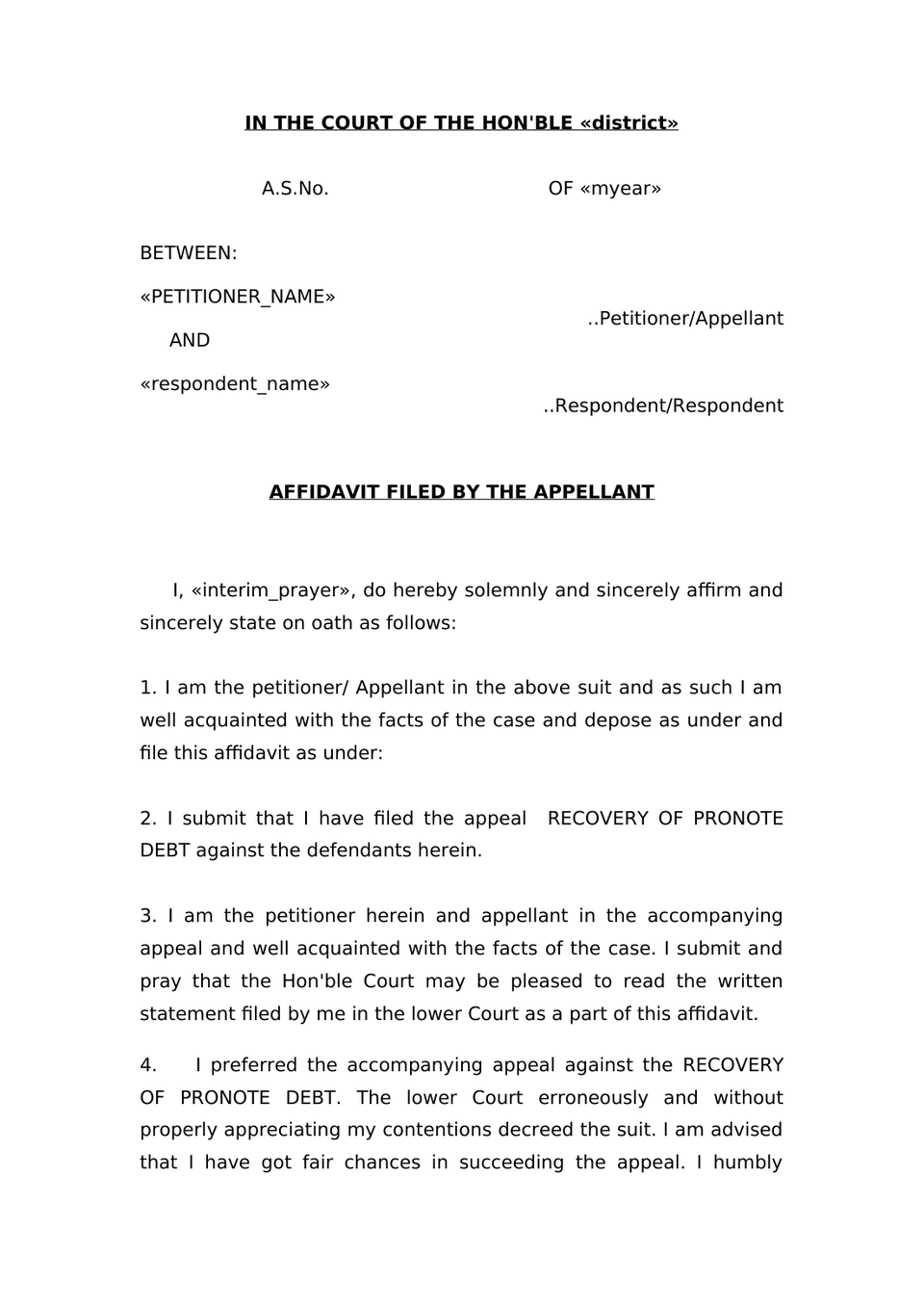 First Appeal Suit preview page 6