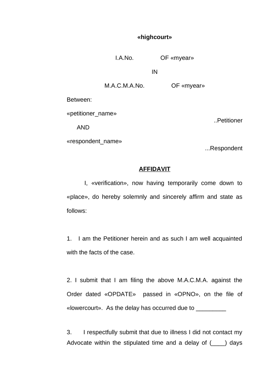 Macma Appeal Motor Accident Claims Tribunal preview page 17