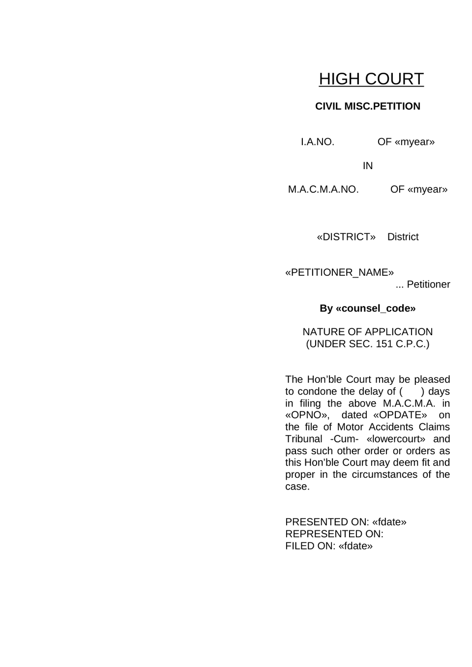Macma Appeal Motor Accident Claims Tribunal preview page 20