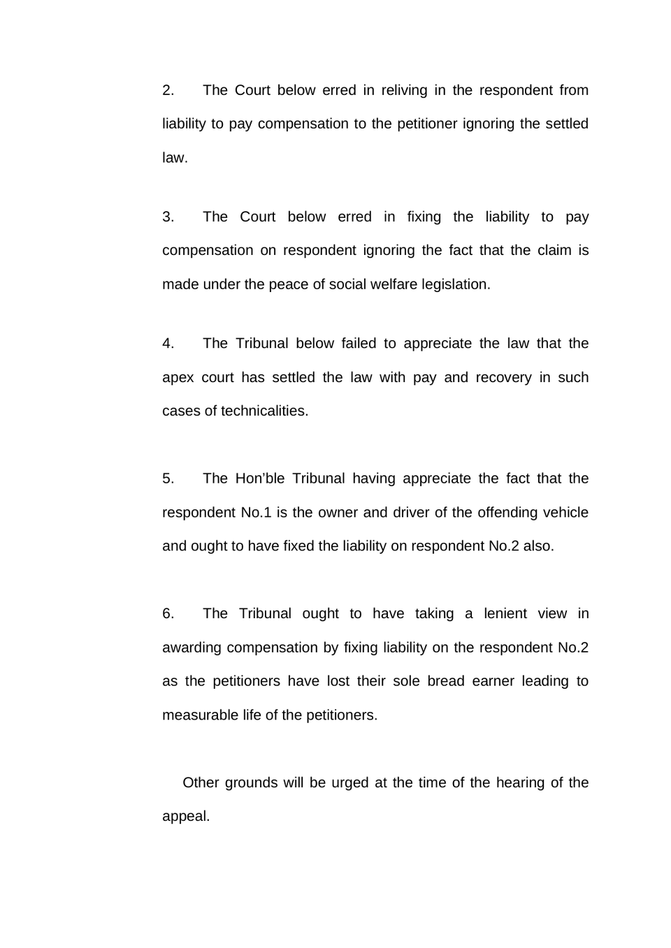 Macma Appeal Motor Accident Claims Tribunal preview page 4