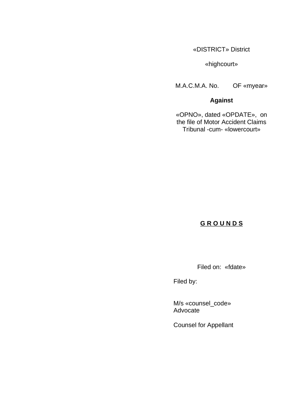 Macma Appeal Motor Accident Claims Tribunal preview page 6