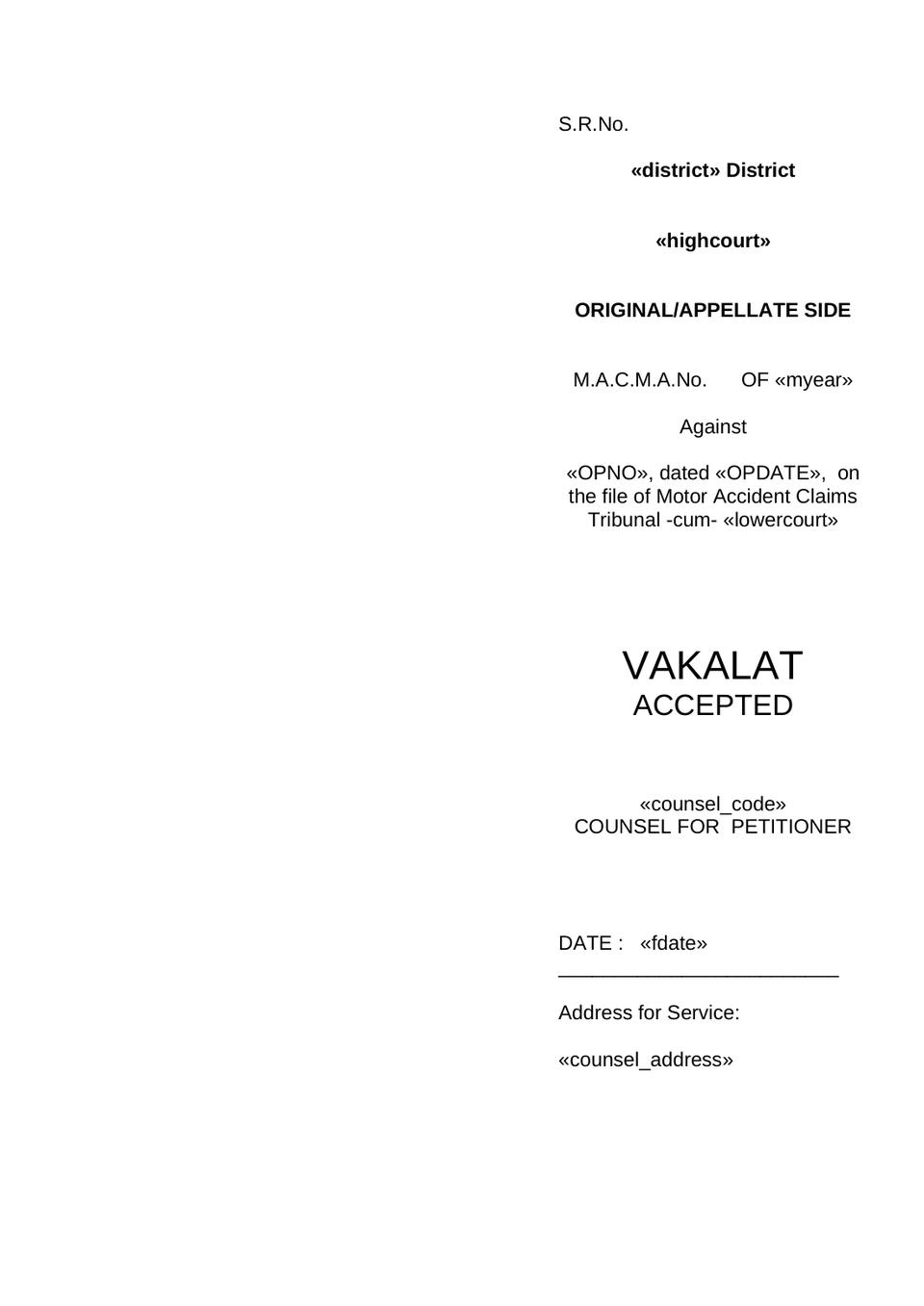 Macma Appeal Motor Accident Claims Tribunal preview page 8