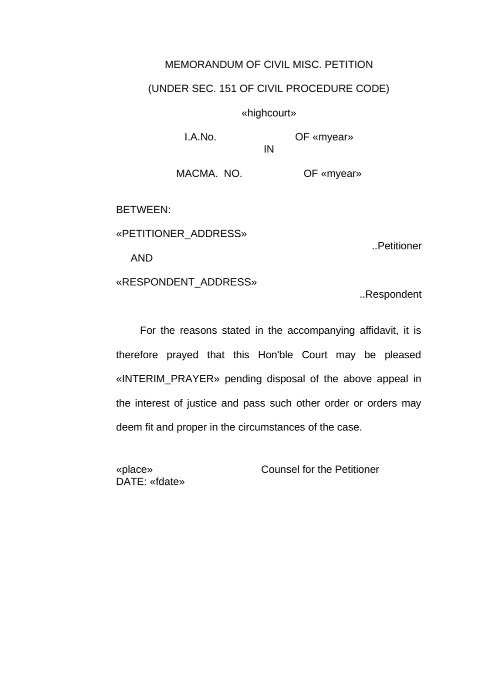 Macma Appeal Motor Accident Claims Tribunal preview page 10