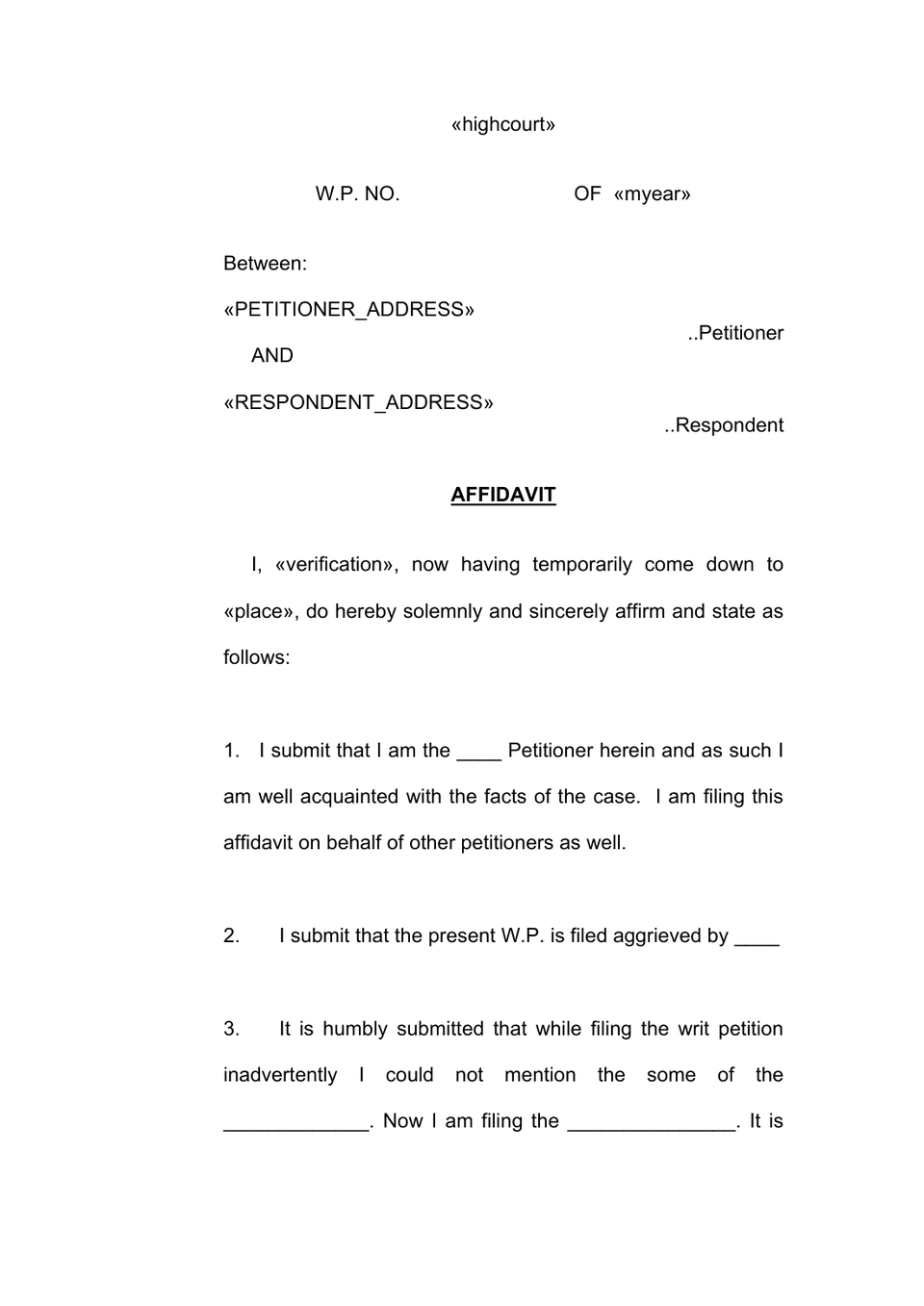 Memorandum Of Interlocutory Application (2) preview