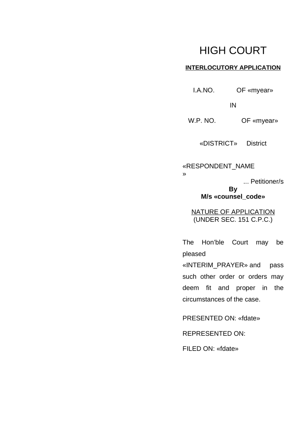Memorandum Of Interlocutory Application (2) preview page 5