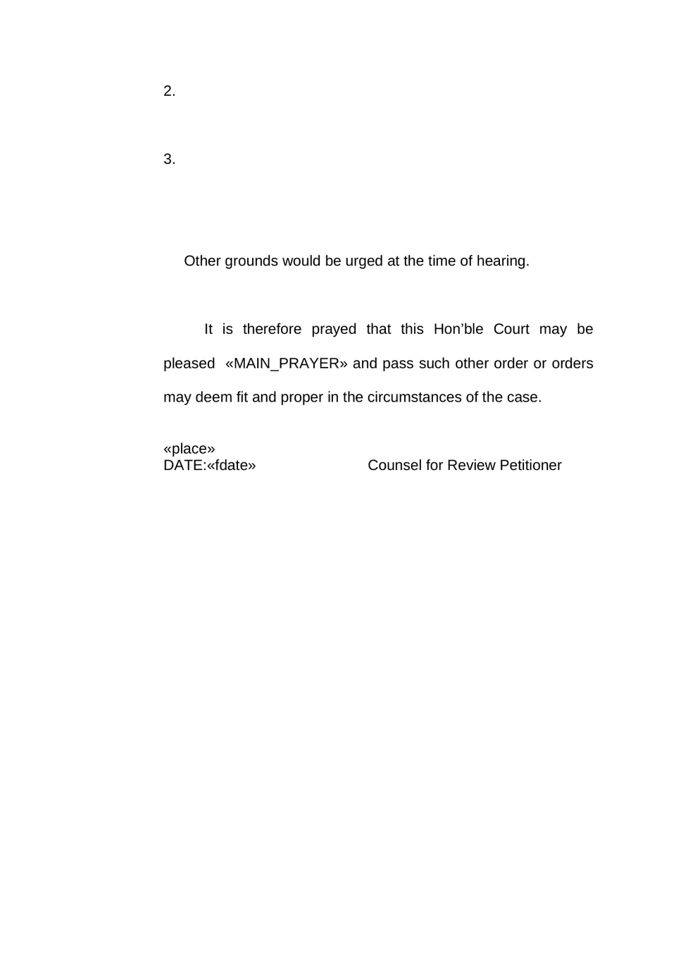 Memorandum Of Review Petition (2) preview page 4