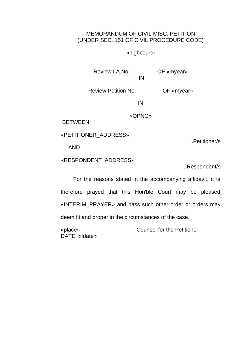 Memorandum Of Review Petition (2) preview page 9