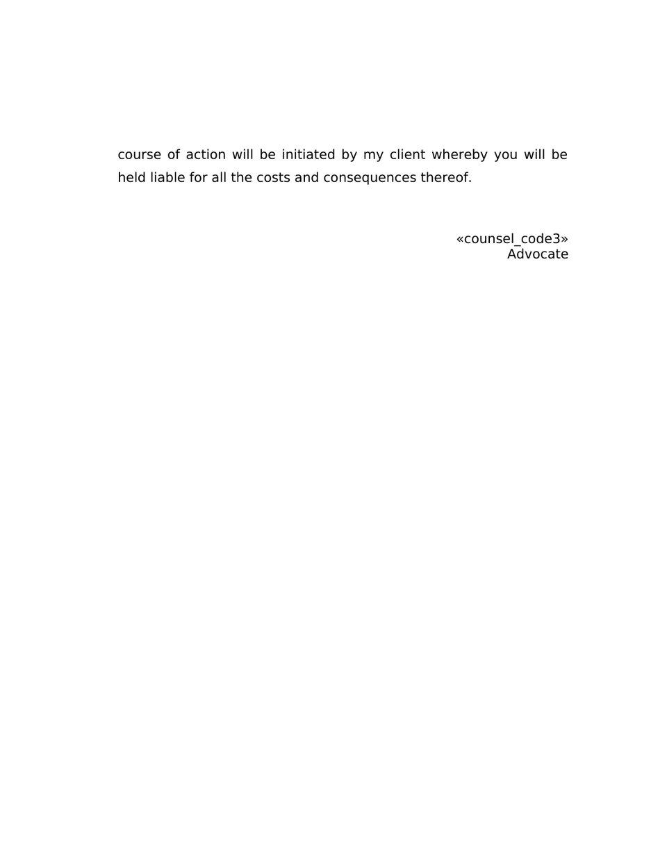 Notice Under Section 9 Hindu Marriage Act 1956 preview page 3