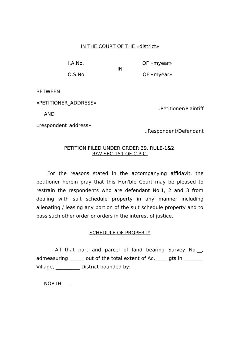 Pauper Petition Under Order Xxxiii Cpc preview page 11