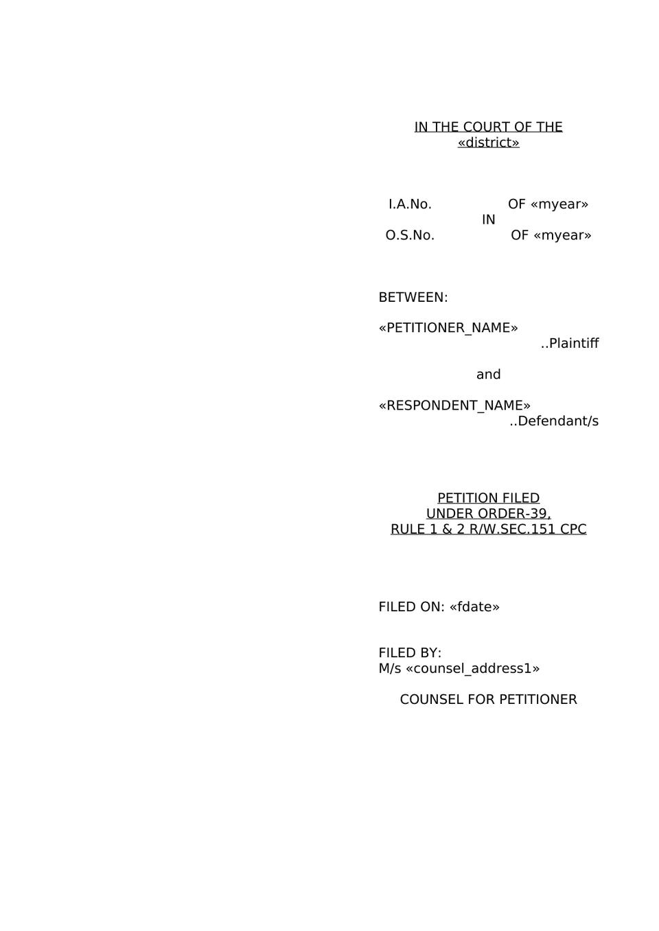 Pauper Petition Under Order Xxxiii Cpc preview page 13