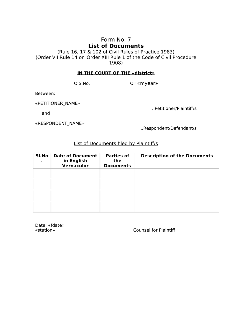 Pauper Petition Under Order Xxxiii Cpc preview page 14