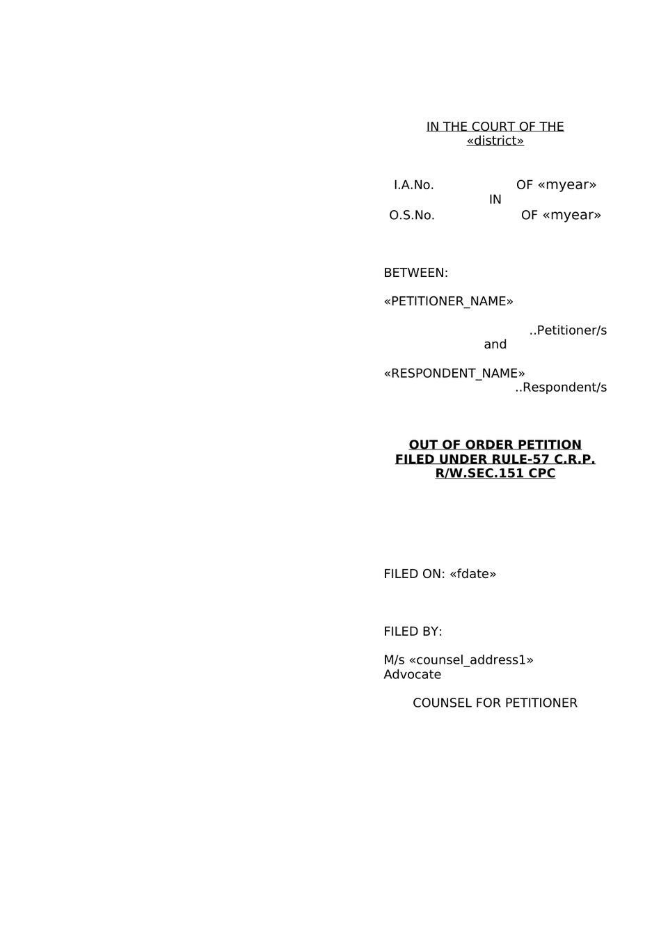 Pauper Petition Under Order Xxxiii Cpc preview page 21