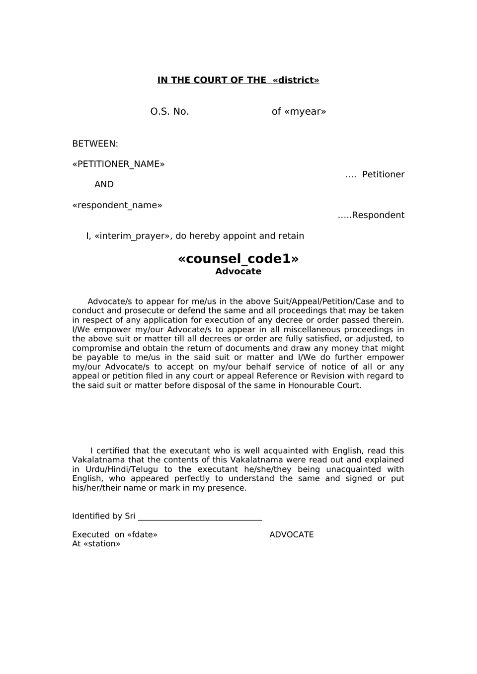 Pauper Petition Under Order Xxxiii Cpc preview page 22