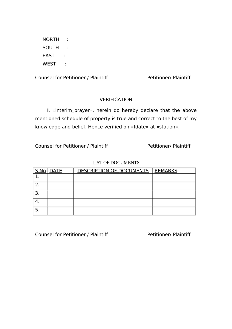 Pauper Petition Under Order Xxxiii Cpc preview page 4
