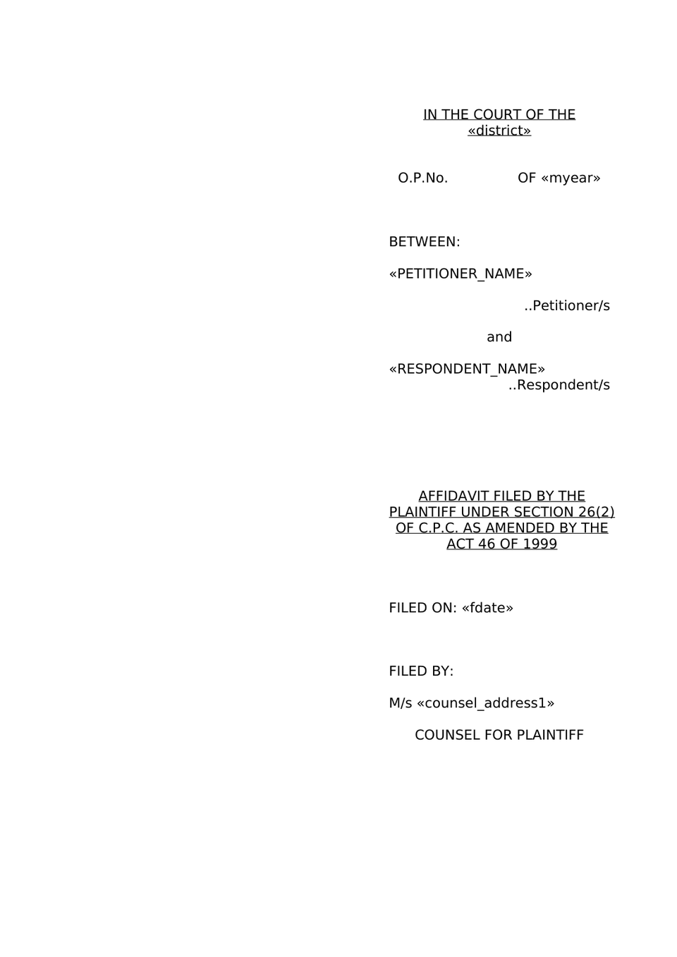 Pauper Petition Under Order Xxxiii Cpc preview page 8