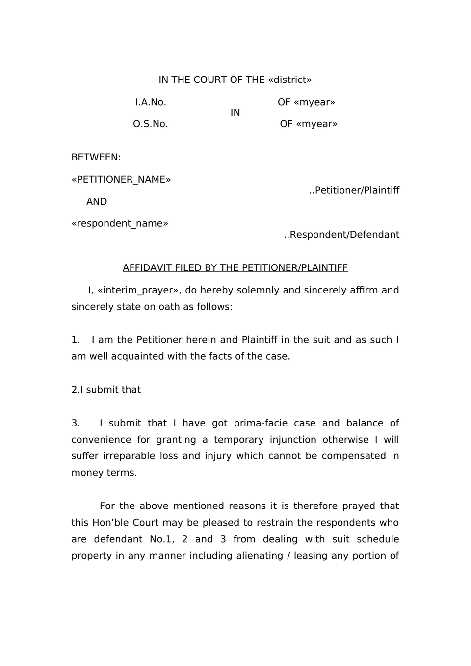 Pauper Petition Under Order Xxxiii Cpc preview page 9