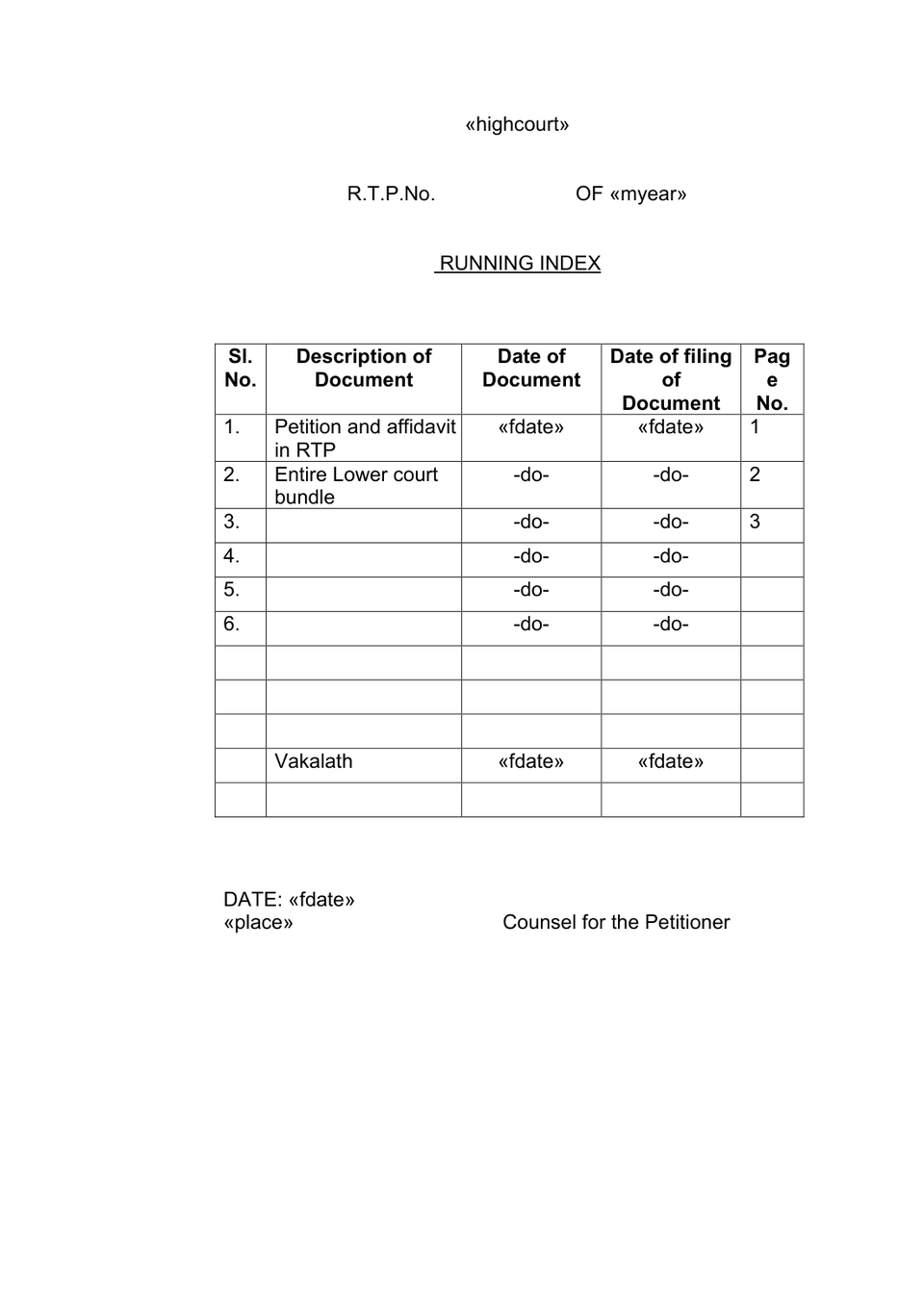 Petition And Affidavit Rectification preview