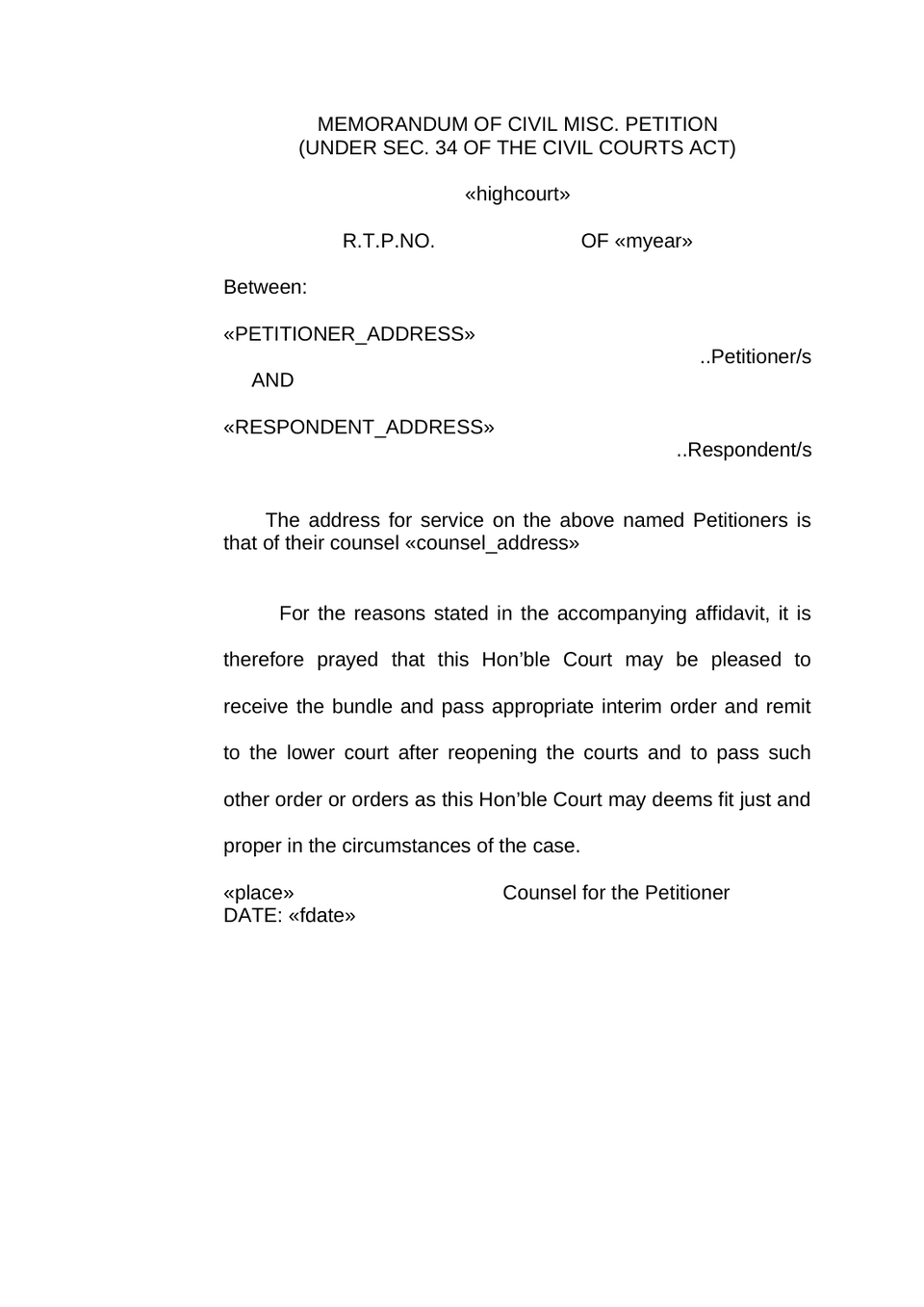 Petition And Affidavit Rectification preview page 2