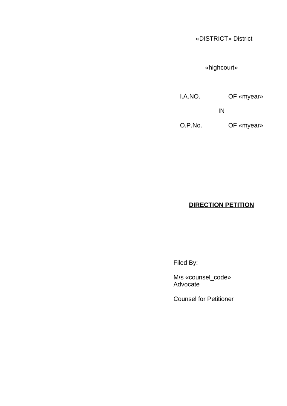 Petition Under Order 26 Rule 20(A) Cpc preview page 11