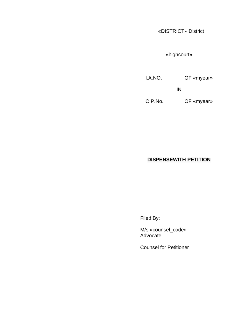 Petition Under Order 26 Rule 20(A) Cpc preview page 19
