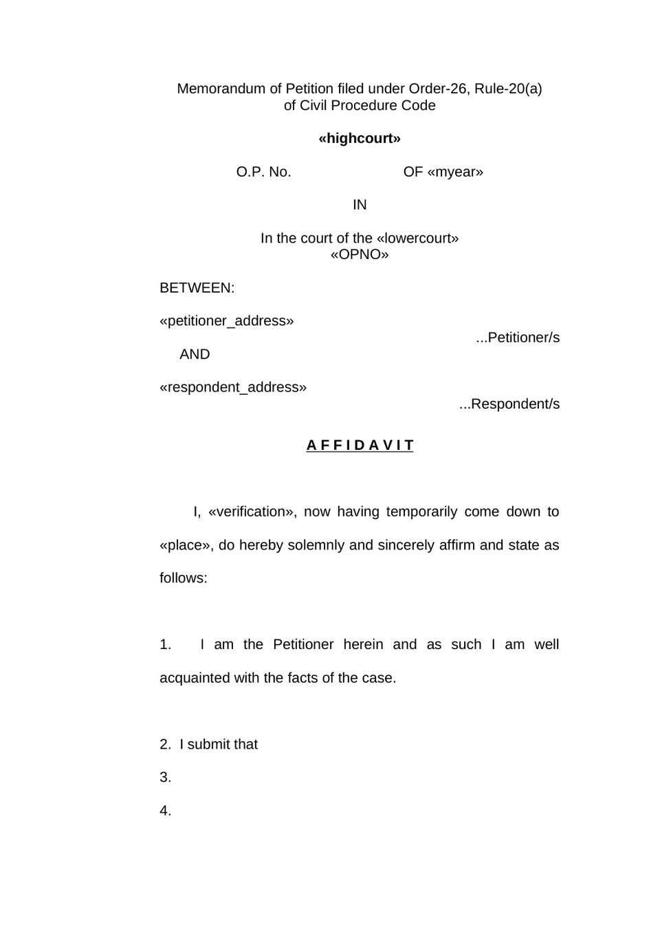 Petition Under Order 26 Rule 20(A) Cpc preview page 5