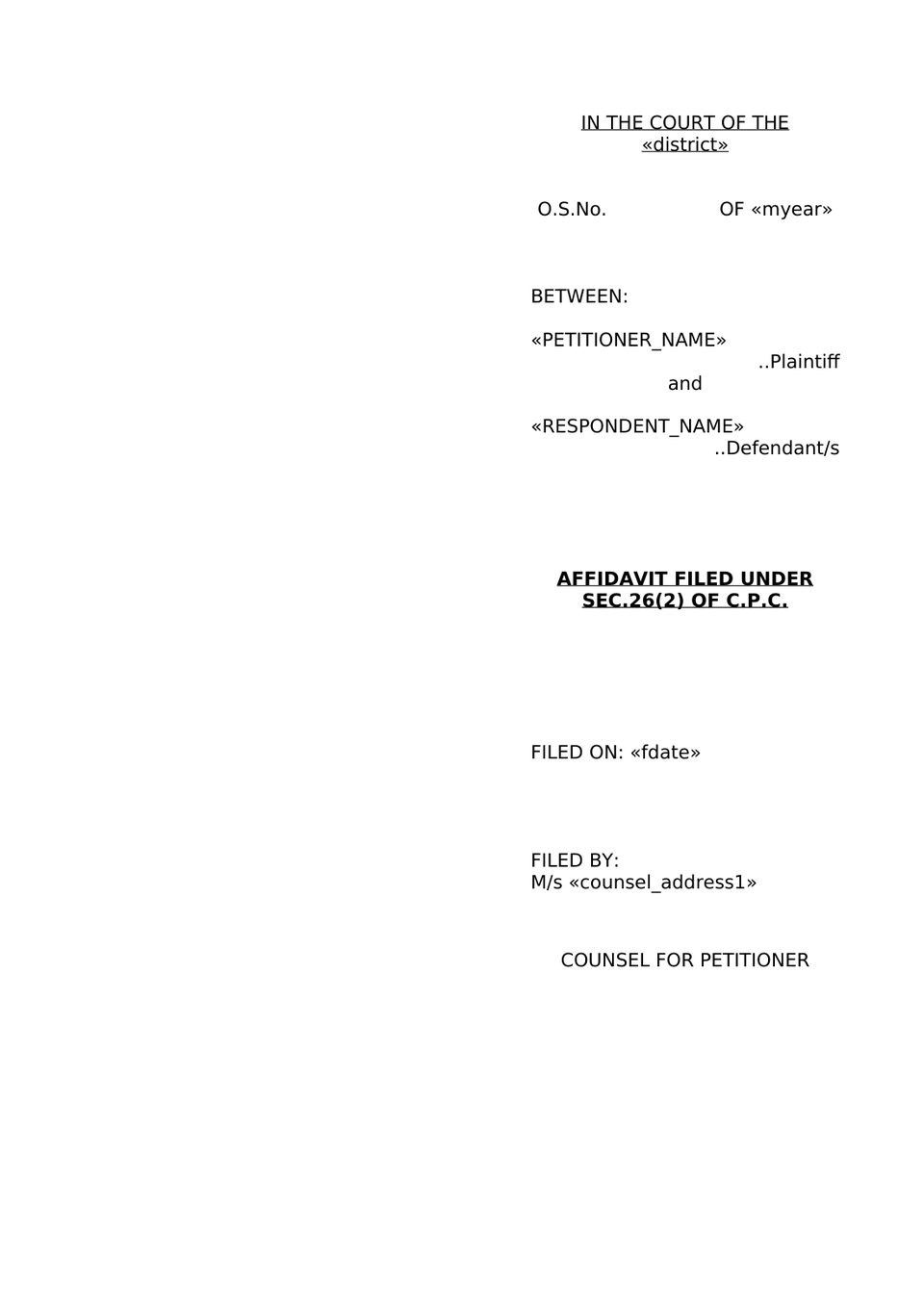 Petition Under Order 38 Rule 5 Cpc Attachment Before Judgment preview page 8