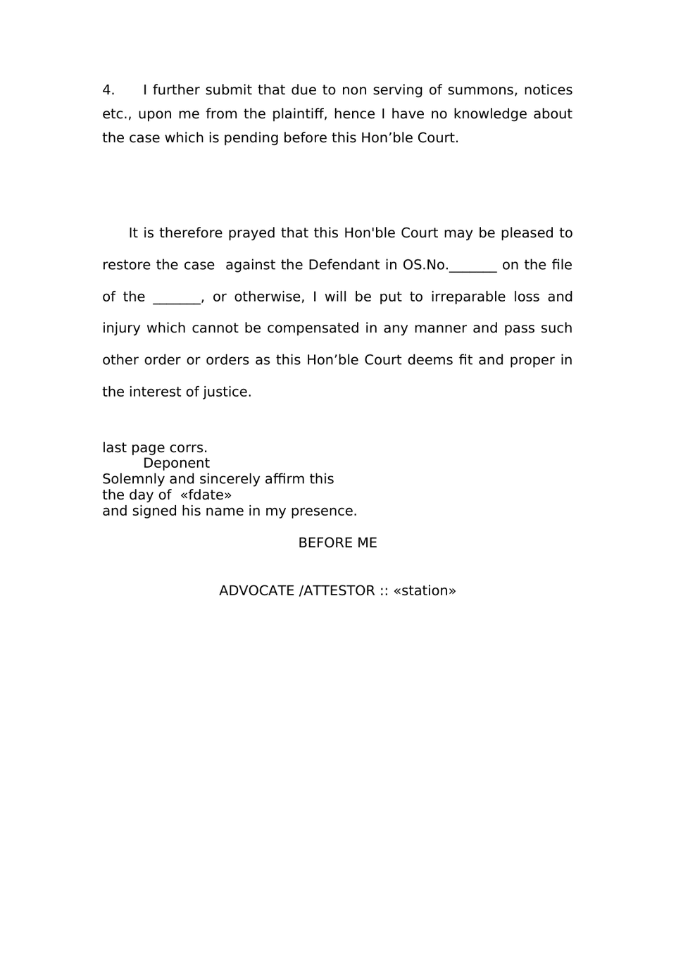 Petition Under Order Ix Rule 7 Cpc preview page 2