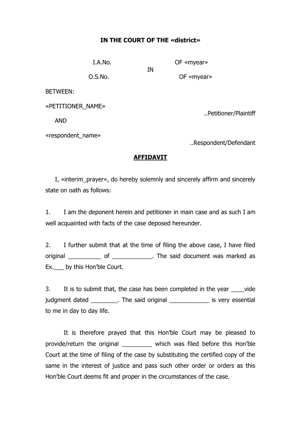Petition Under Rule 132 Civil Rules Of Practice preview