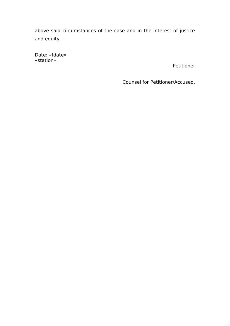 Petition Under Sec 111 Criminal Rules Of Practice preview page 2