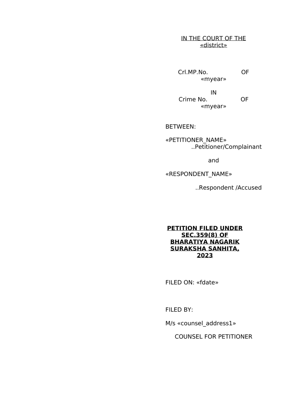 Petition Under Sec 359(8) Bnss Compounding preview page 3