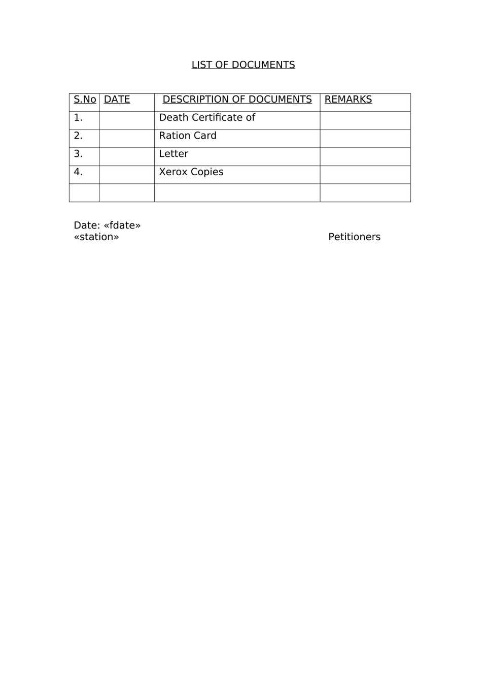 Petition Under Sec 372 Indian Succession Act 1925 preview page 5