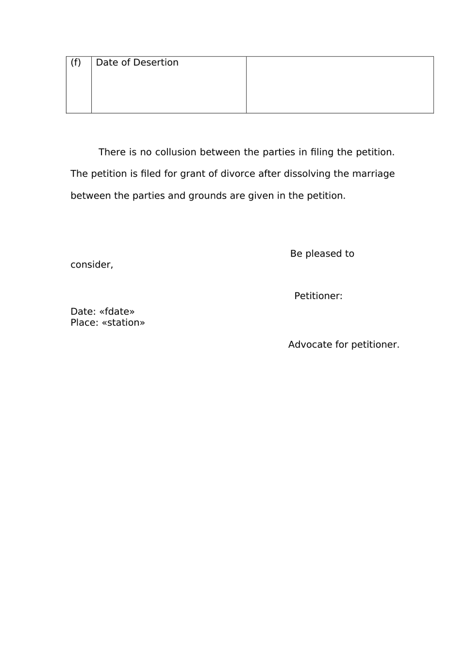 Petition Under Section 13(1)(A) And 13(1)(B) Hindu Marriage Act preview page 2