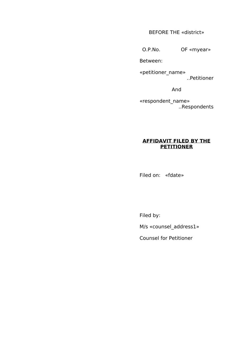 Petition Under Section 13(1)(A) And 13(1)(B) Hindu Marriage Act preview page 13