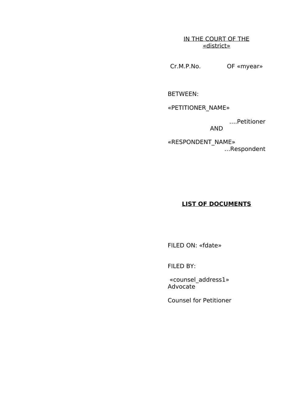 Petition Under Section 14 Sarfaesi Act preview page 16