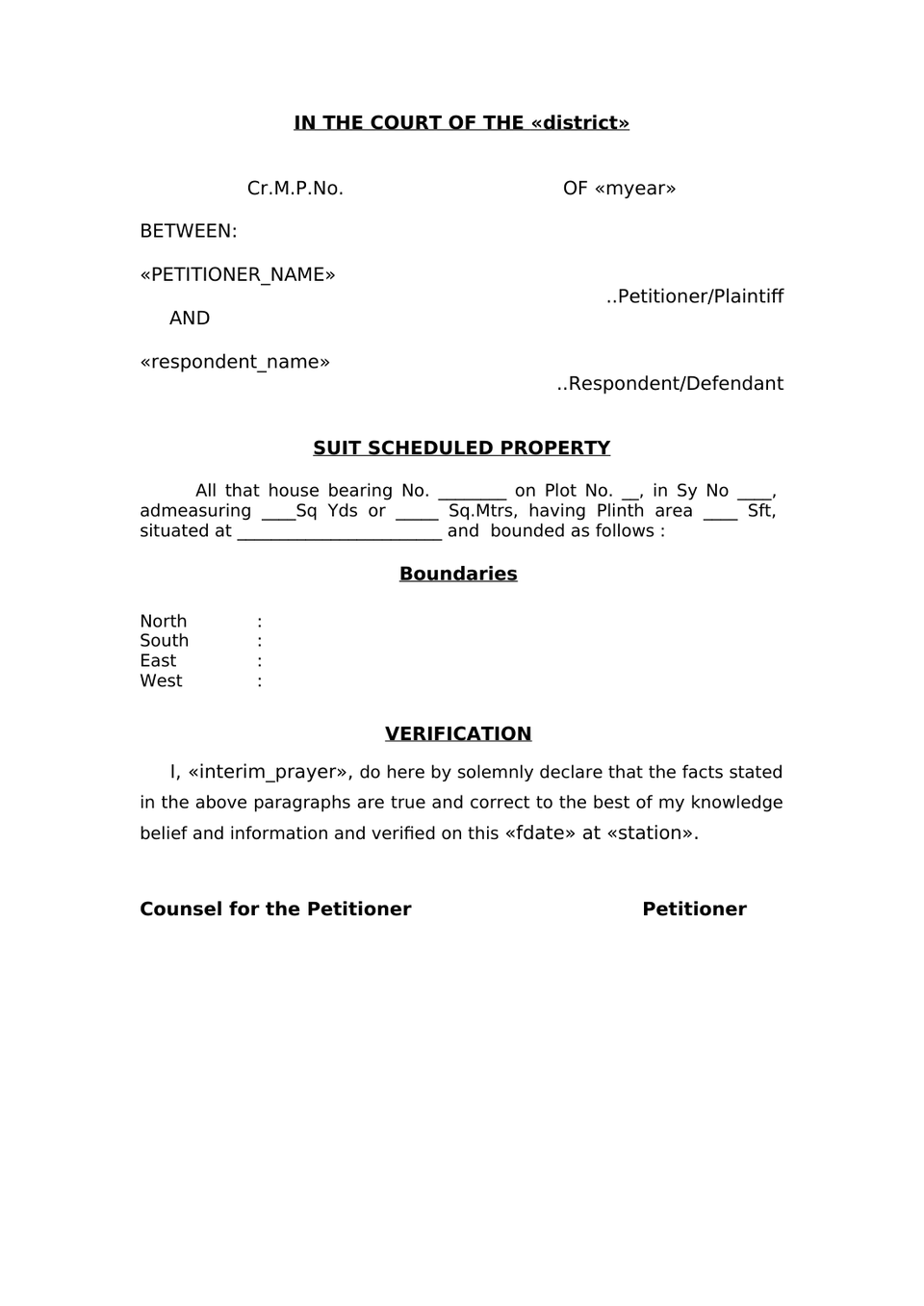 Petition Under Section 14 Sarfaesi Act preview page 7