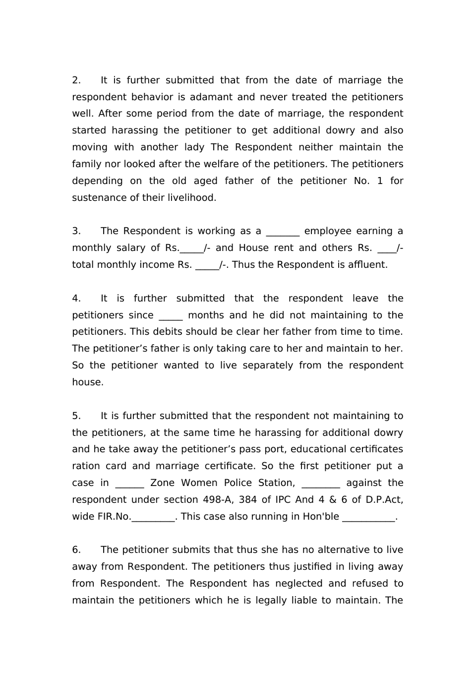 Petition Under Section 144 Cpc preview page 2