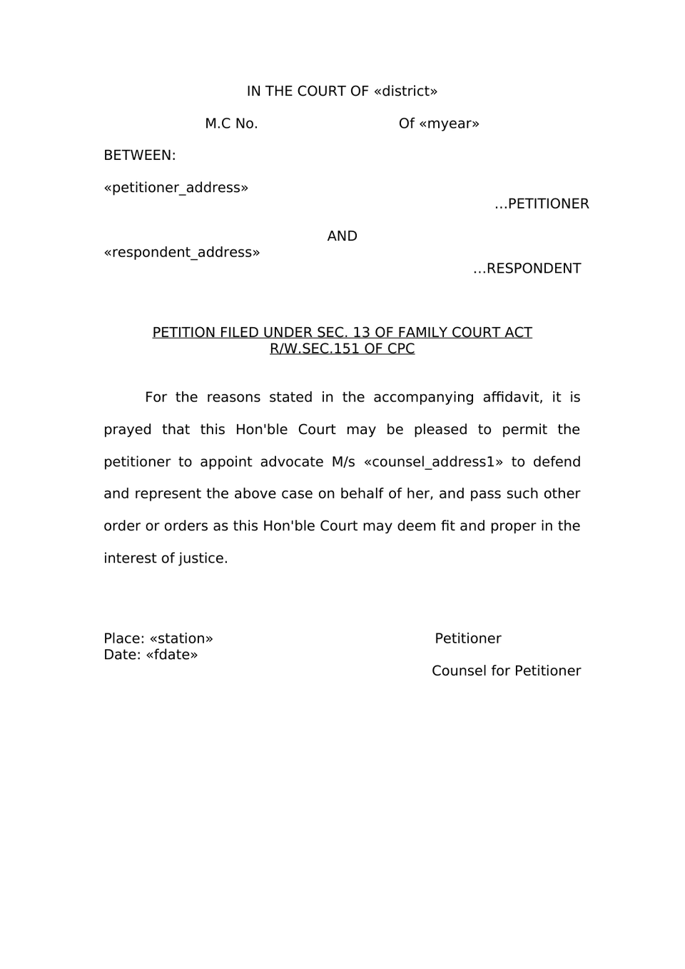 Petition Under Section 144 Cpc preview page 11