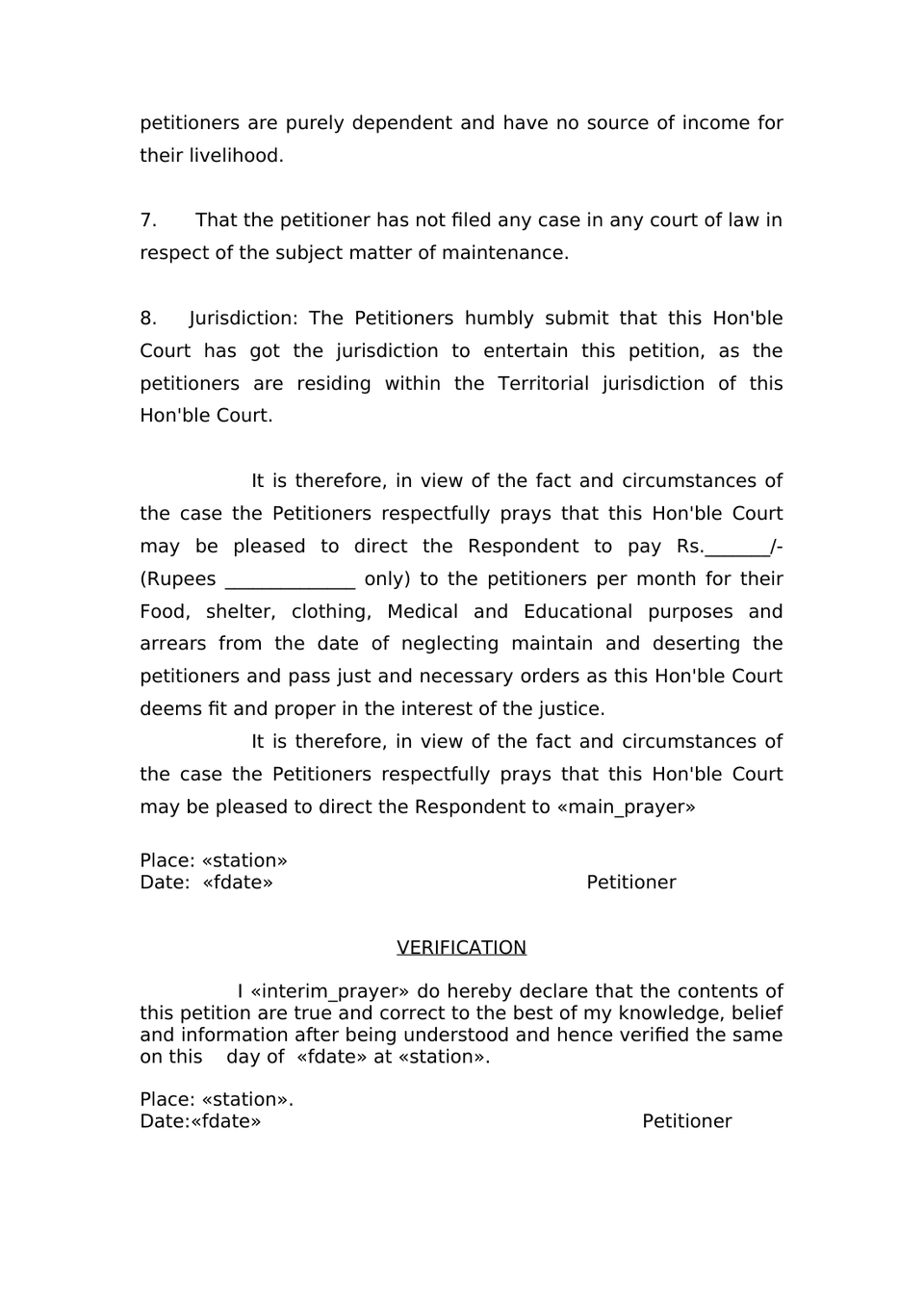 Petition Under Section 144 Cpc preview page 3