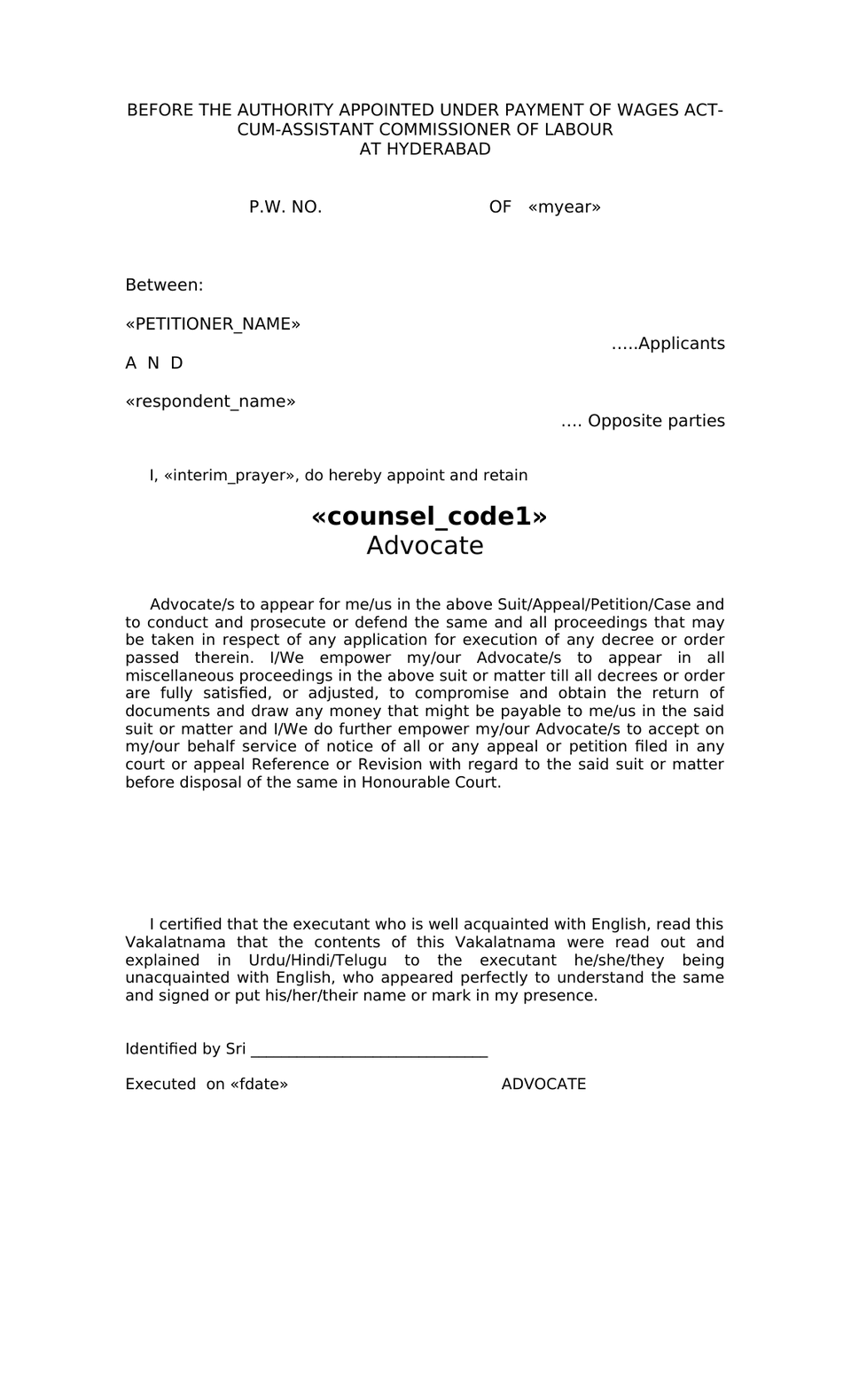 Petition Under Section 15 Payment Of Wages Act preview page 9