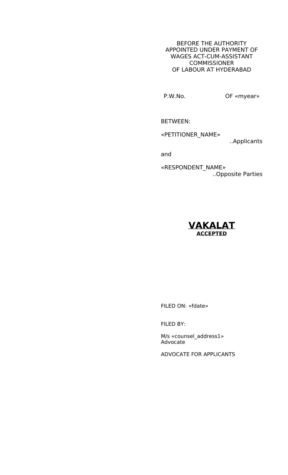 Petition Under Section 15 Payment Of Wages Act preview page 10