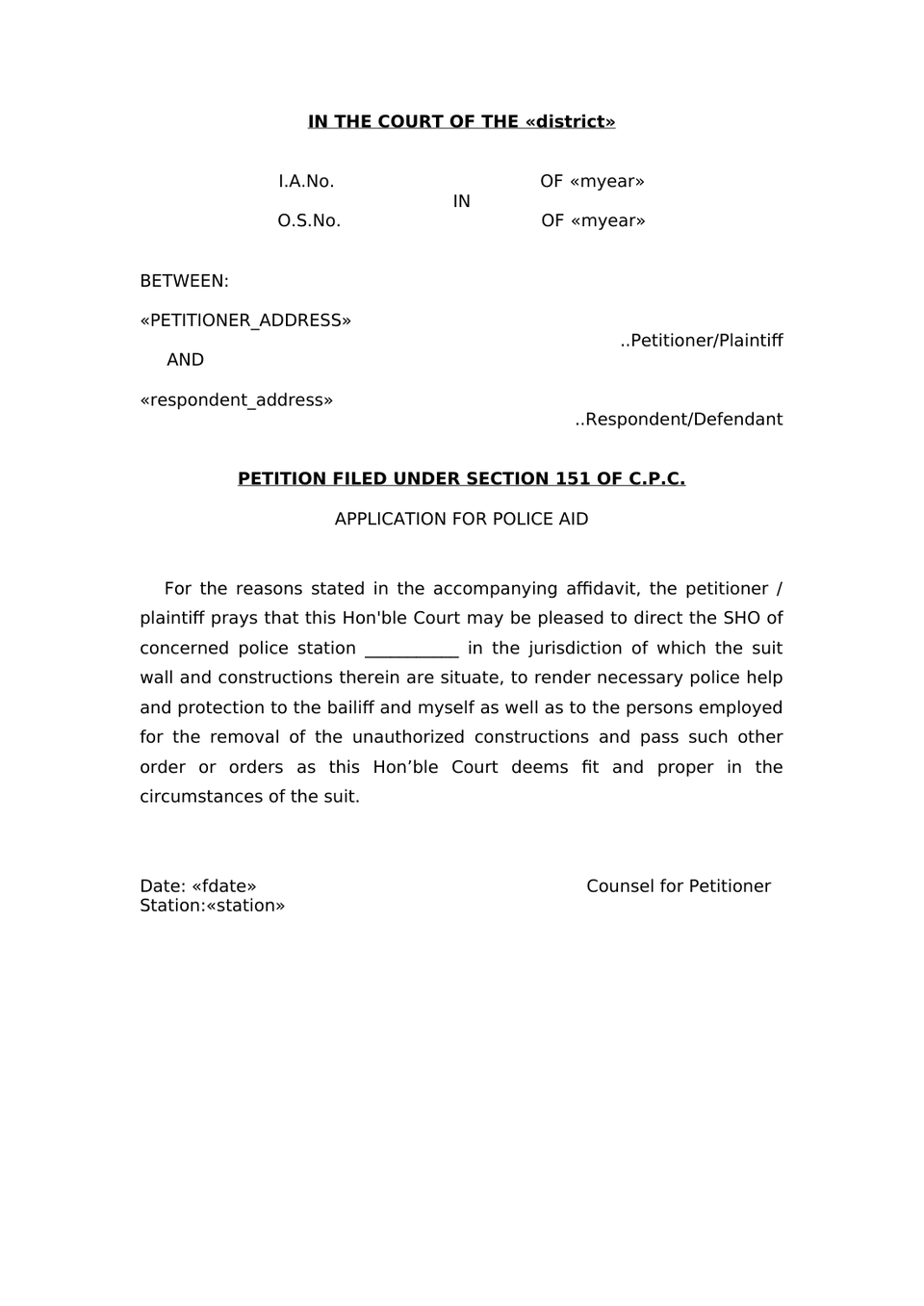 Petition Under Section 151 Cpc (2) preview page 3