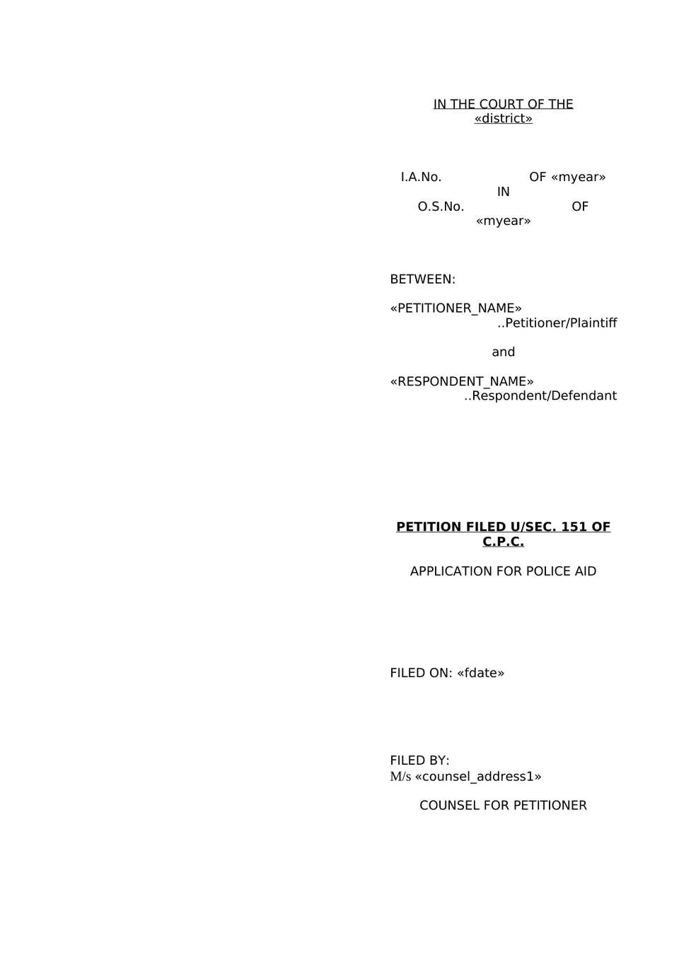 Petition Under Section 151 Cpc (2) preview page 4