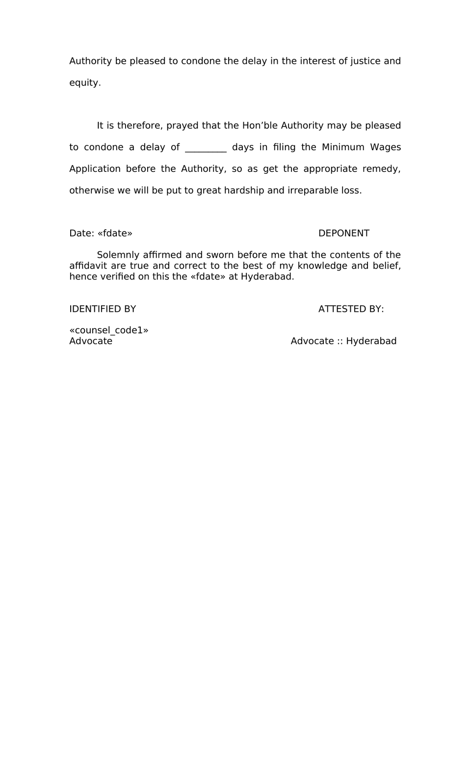 Petition Under Section 20(2) Minimum Wages Act preview page 7