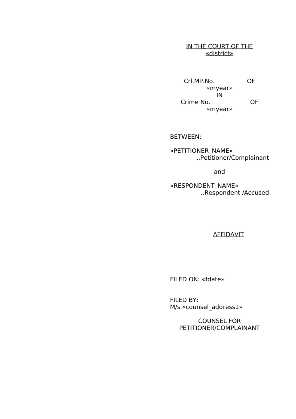 Petition Under Section 210(1)(A) Bnss preview page 11