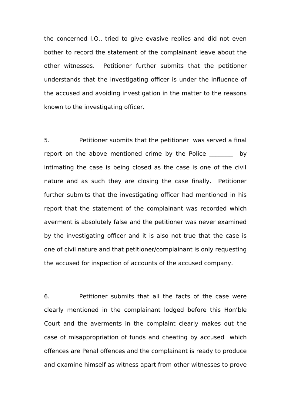 Petition Under Section 210(1)(A) Bnss preview page 3