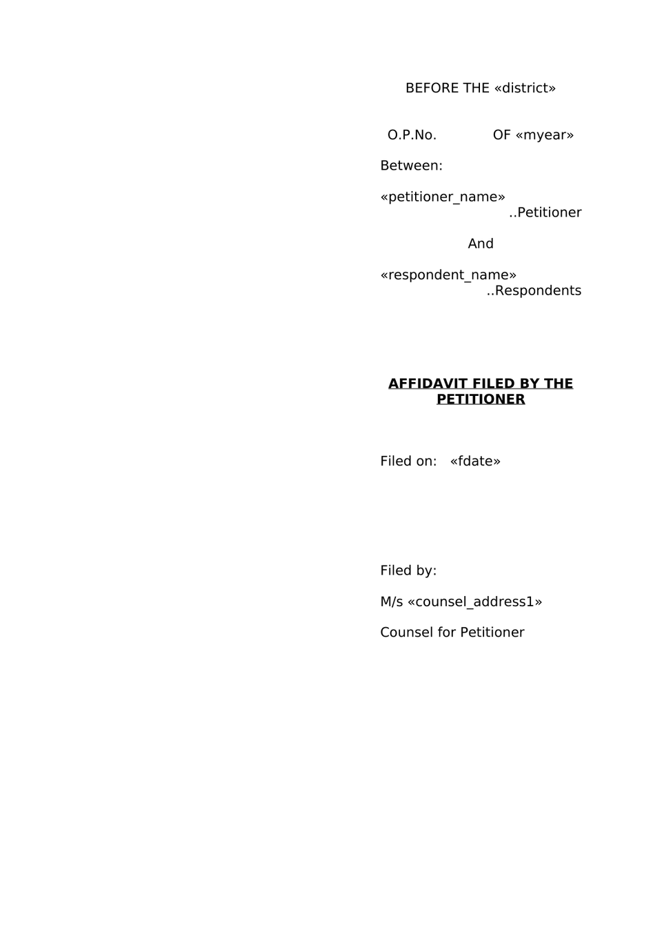 Petition Under Section 9 Hindu Marriage Act preview page 11
