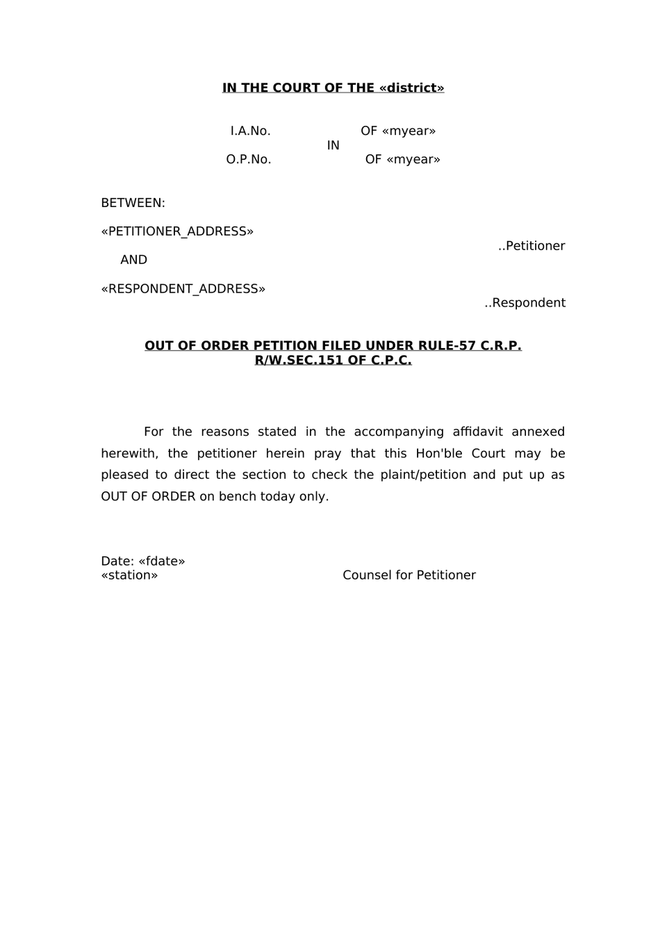 Petition Under Section 9 Hindu Marriage Act preview page 23