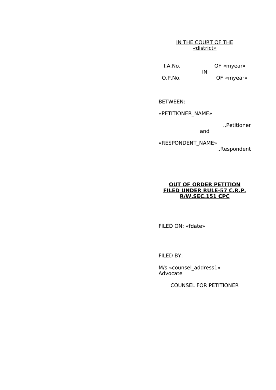 Petition Under Section 9 Hindu Marriage Act preview page 24
