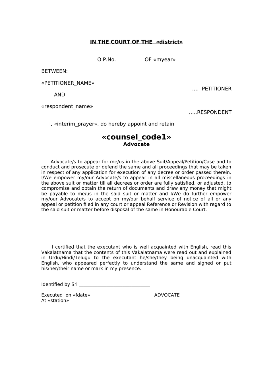 Petition Under Section 9 Hindu Marriage Act preview page 26